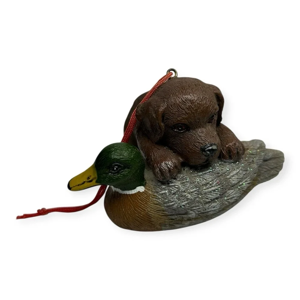 Vintage Dog Christmas‎ Ornament Lot - Includes Bass Pro Ornament